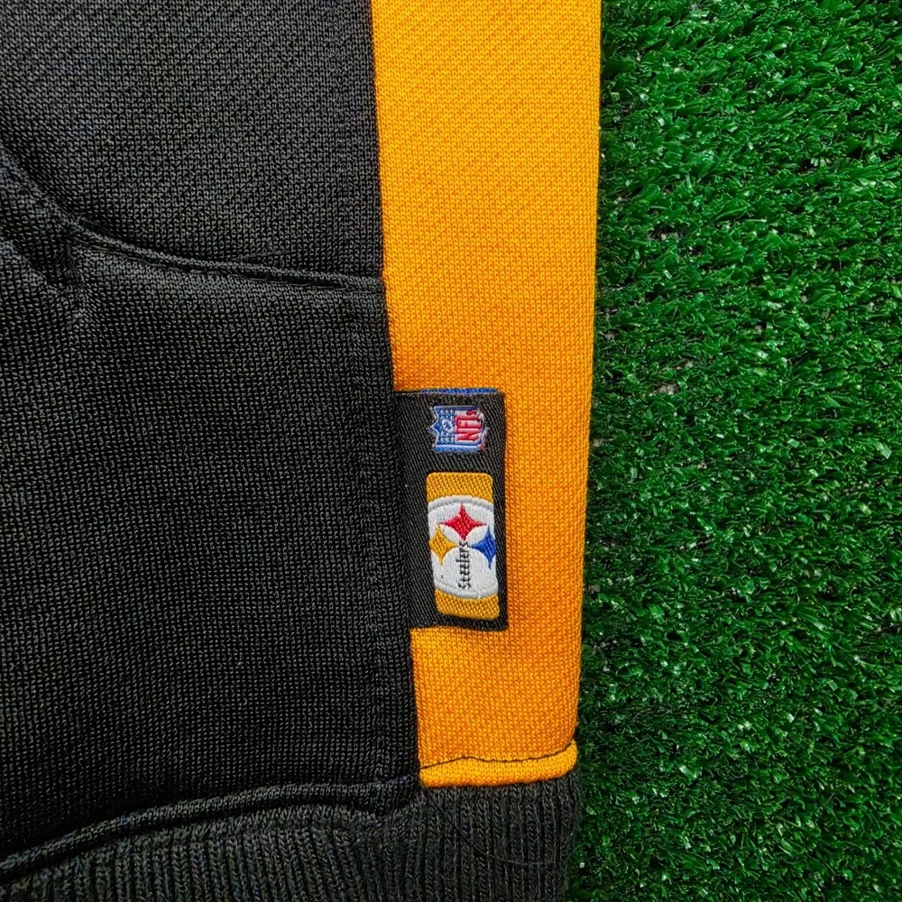 Vintage Pittsburgh Steelers Reebok NFL Bomber Track Jacket Mens Large Full Zip